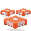 4 Packs Led Car Roadside Emergency Disc Roadside Flasher Square Light