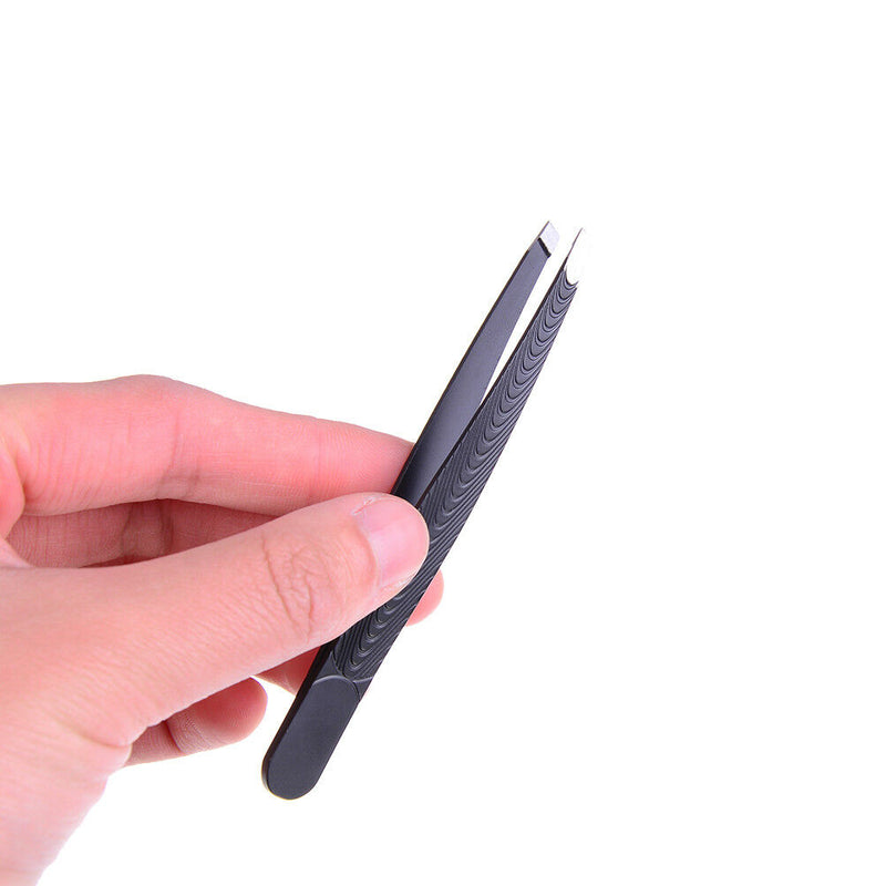 Professional eyebrow tweezers hair beauty slanted stainless steel tweezer DD Gw