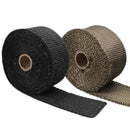 5m*5cm Black High Temp Exhaust Magma Manifold Heat Wrap & 4 Stainless Steel Ties