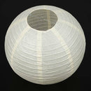 1x Round Paper Lanterns Lamp Shade Wedding Decoration 18inch/45cm, Creamy-w N1U2