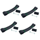 4pcs Adjustable Rubber Buckle Tree Ties Heavy Duty Shrub Plant Straps Locking