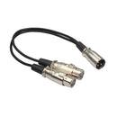 30cm 3Pin XLR 1 Male to 2 Female Audio Cable Microphone Y Splitter Cord
