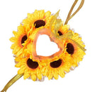 Wedding Ring Pillow,Sunflower Ring Pillow Wedding Heart Ring Box Ring Holde