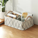 Felt Laundry Box Cotton and Linen Handle Desk Debris Storage Basket Fashion