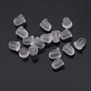 Wholesale Lots 1000x Clear Soft Silicone Rubber Earring Back Stopper Findings