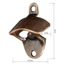 10 Piece Wall Mounted Beer Bottle Opener Bronze Soda Beer Wine Cap Opener w