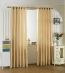 100x250cm Door Window Curtain Drape Panel Sheer Valance Divider Punch Beige
