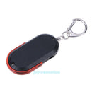 Anti Lost Alarm Key Finder Locator LED Whistle Sound Control Keychain Keyring
