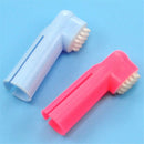 Super Soft Pet Finger Toothbrush Dog Cat Brush Addition Bad Breath Tartar ES