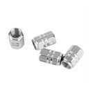 4 Sets Aluminium Car Wheel Tyre Valve Stems Air Dust Cover Screw Cap Accessories