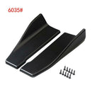 2pcs Universal Rear Bumper Lip Diffuser Splitter Canard Protectors for Cars,