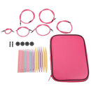 10 Pairs Plastic Change Head Circular Knitting Needle Crochet Hooks Set