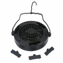 Battery Power Portable Camping Ceiling Fan + Lantern Tent LED Light Lamp Fan New