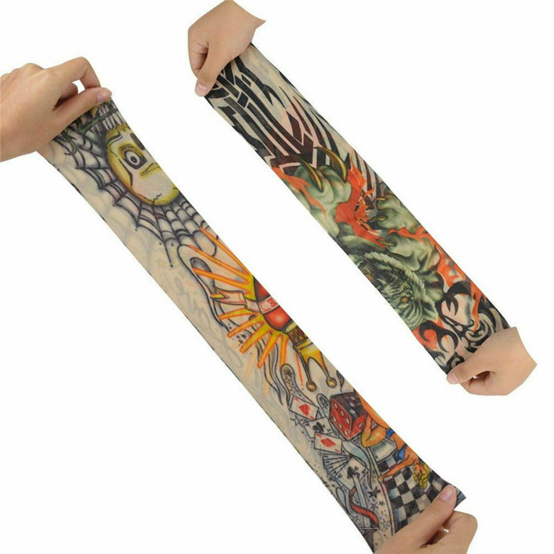 6pcs Tattoo Cooling Arm Sleeves Cover Body Arm Stockings Sport UV Sun Protection