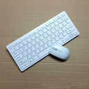 Mini  Wireless Keyboard + Mouse + Dongle Receiver + Membrace Box Set White