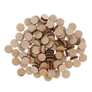 100Pcs Natural Tree Wood Slices Unfinished Wooden Crafts, Wood Ornaments for