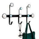 Creative Wrought Iron Rack Coat Hook Wall Storage Shelf Multi-Purpose Hooks H2Q6