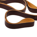10m Leather Straps Strips Leather Crafts for DIY Bag Handle 15mm Deep Coffee