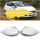 Car Rearview Mirror Cover Chrome Wing Mirror Cover Cap for ford Fiesta MK7