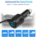 New DC 12V/36V Dual USB 5V 3.1A Mini Car Charger Power Lighter Adapter N8C1