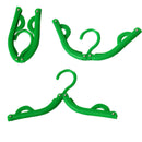 Easy Portable Folding Plastic Clothing Coat Hanger Drying Rack Hook IO LJ