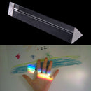 7.8" 20cm Optical Glass Triple Triangular Prism Physics Teaching Spectrum  J Gw