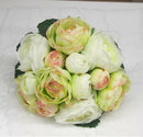 Bride Flowers Bouquet - Artificial Flower Silk Jasmine Wedding Decor Green