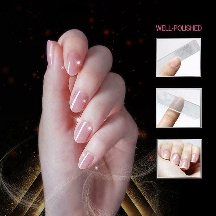 Professional Nano Polished Glass Nail File Transparent Sanding Shiner Grind S8E0