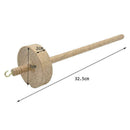 1pcs Beginners Drop Spindle Top Whorl Yarn Spin Hand Carved Wooden Tool Gif Q2H3
