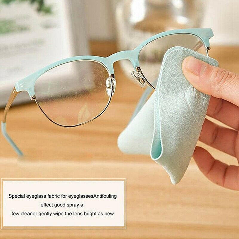 10 Pcs Glasses Cloth Eyeglasses Chamois Cloth Microfiber Cleaning Cloth Wip A3K4