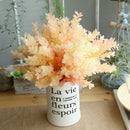 Orange Artificial Plastic Small Leaves Plant Eucalyptus Grass Home Wedding Decor