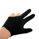 10x Professional Black Spandex Shooter Pool Billiards Cue 3 Three Finger Glove