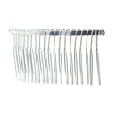 10 Pieces DIY Blank Metal Hair Clips Side Comb 20 Teeth Bridal Accessories