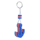 Yachting Boating Floating Key Chain Water Sports Sailing - Anchor Shape Blue