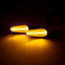 2Pcs Motorcycle Turn Signal Light Led Flow Flashing Motorcycle Universal In