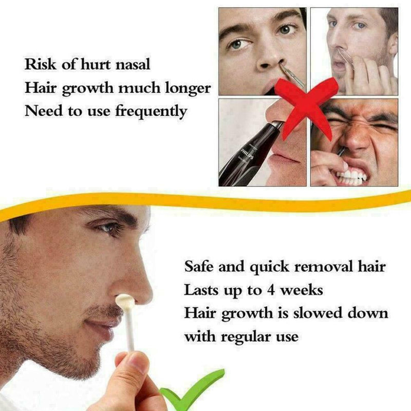 Nose Hair Removal Wax Kit Nasal Ear Hairs Painless Effective Safe Quick Bea R5P2