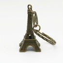 Metal Paris Eiffel Tower Pendant Keychain Keyring Keyfob Key Ring Gift Deluxe
