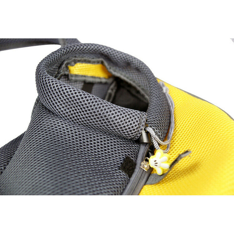 Pet Dog Cat Puppy Carry Travel Tote Shoulder Bag Purse Sling Backpack yello B7E2