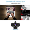 110 Degree Lens 1080P FHD Webcam with Mic Privacy Cover USB Computer Web Camera