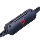 2.2m Wired 3.5mm Plug Headset Gaming Earphone with LED Light Microphone A