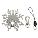Outdoor Camping Grinding  Repair Tool Wrench  Shaped With Key Ring