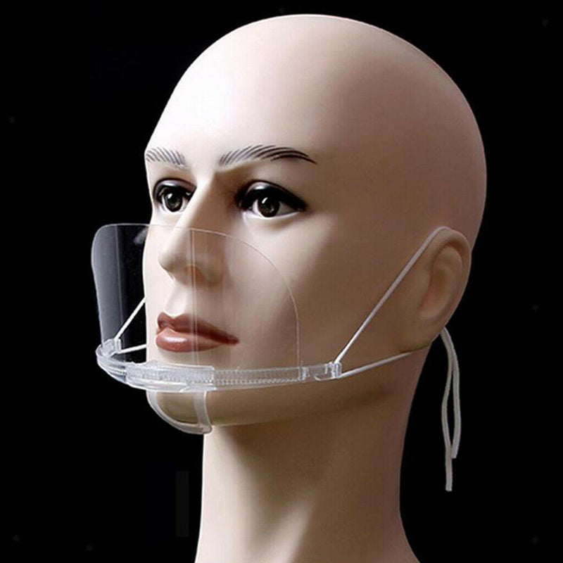 20x Plastic Mouth Shield Visor Protection Anti-fog for Kitchen Food Maker