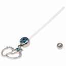 Flexible Pregnancy Maternity Belly Navel Bar Ring Body Piercing Baby Feet B T7Q5