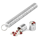 Aluminum Alloy Outdoor Travel Portable Waterproof Pill Case Detachable 7 Days