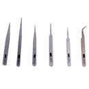 6x Brucelles Tweezers pliers Antistatic Tweezers TS-10/11/12/13/14/15 For P