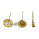 36Pcs Brass Steel Wire Brush Polishing Grinder Wheels Full Set for Rotation Tool