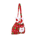 Christmas Applique Candy Gift Re-Usable Wrapping Bag ree Hanging Sack Decor