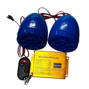 Waterproof Bluetooth Motorcycle Handlebar Audio Stereo Speaker System MP3 Blue