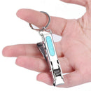 Ultra-thin Foldable Hand Nail Clippers Cutter Trimmer Stainless Steel Keych Kw