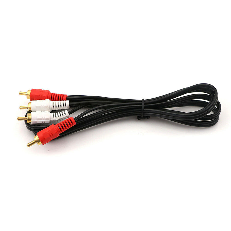 Dual RCA 2RCA Phono Plug Male to Male Audio Cable Lead Connector 1.5M  JR